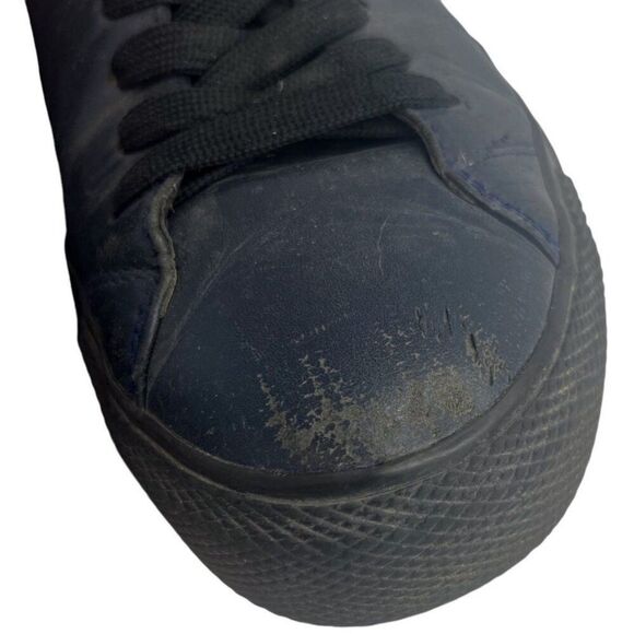 Rag & Bone RB1 Low Top Smooth Leather Sneakers 43 US 10 Navy Casual Minimalist - Picture 9 of 10